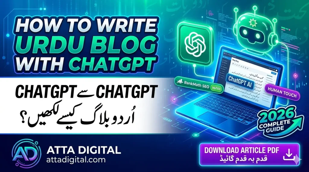 how to write Urdu blog with ChatGPT